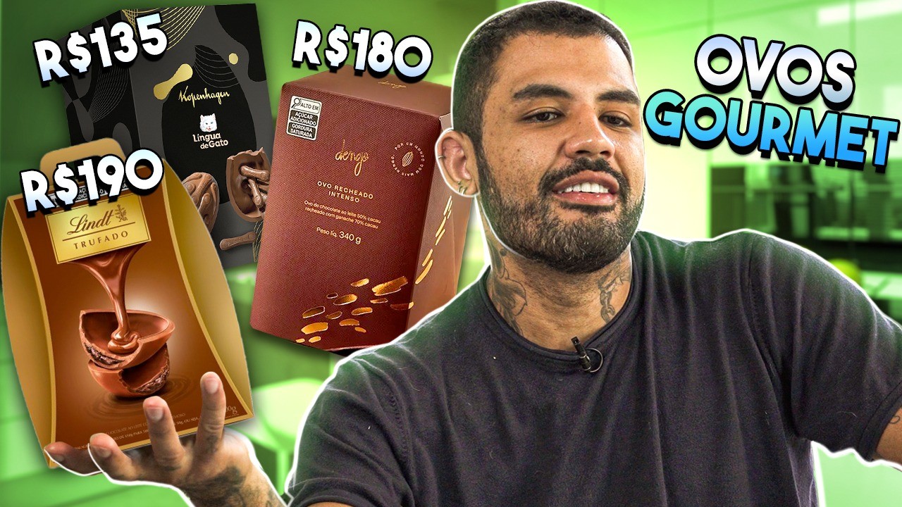 PROVANDO OS OVOS DE PÁSCOA GOURMETIZADOS MAIS CAROS DO MERCADO!