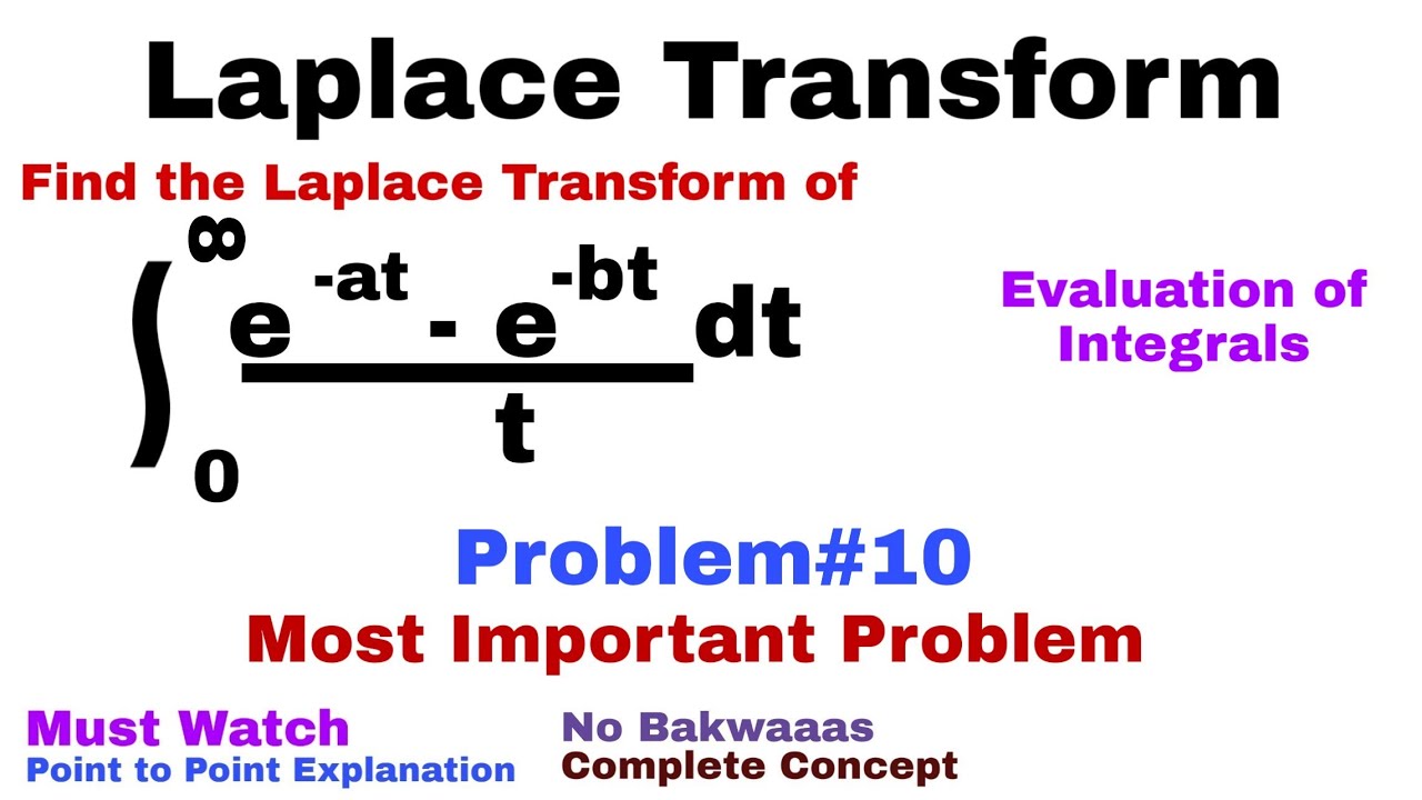 16. Laplace Transform | Complete Concept and Problem#10 | Most Important Problem