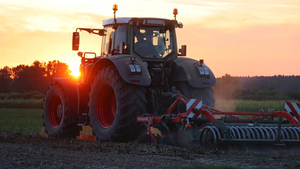 Fendt Vario 939 mit 3 Mtr. Grubber am Limit ??! |Grubbern im Sonnenuntergang