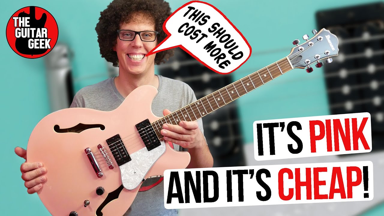 CORAL PINK IBANEZ AS63 - A semi-hollow that is super-affordable and LOTS OF FUN