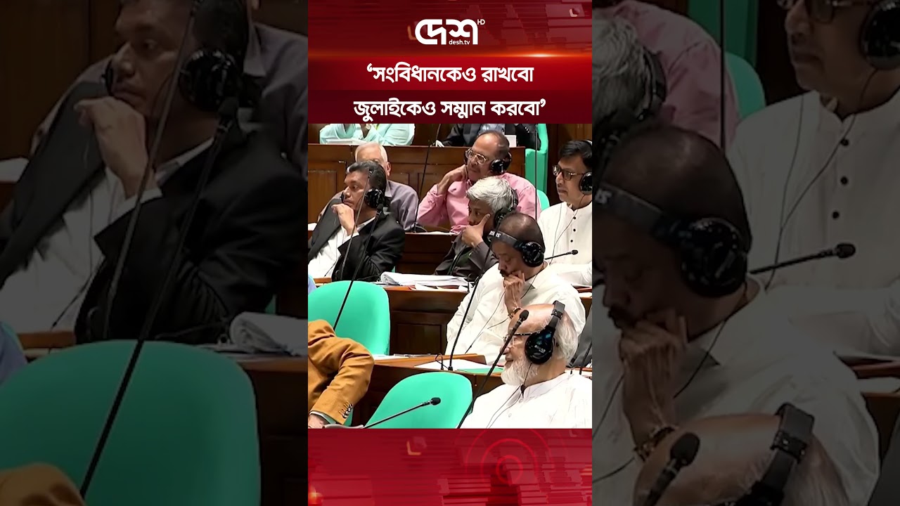 আমরা সংবিধানকেও রাখবো, জুলাইকেও সম্মান করবো: আন্দালিব রহমান পার্থ  #parliament #deshtv