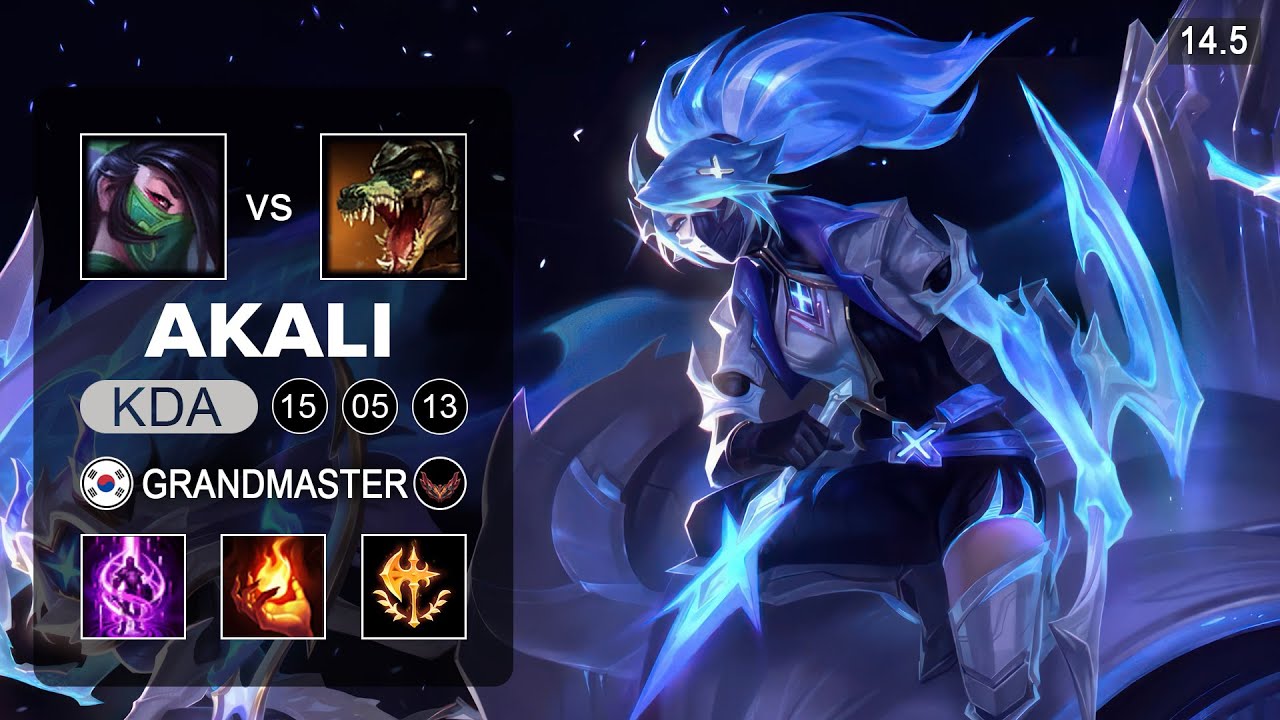 Akali vs Renekton Top - KR Grandmaster - Patch 14.5 Season 14