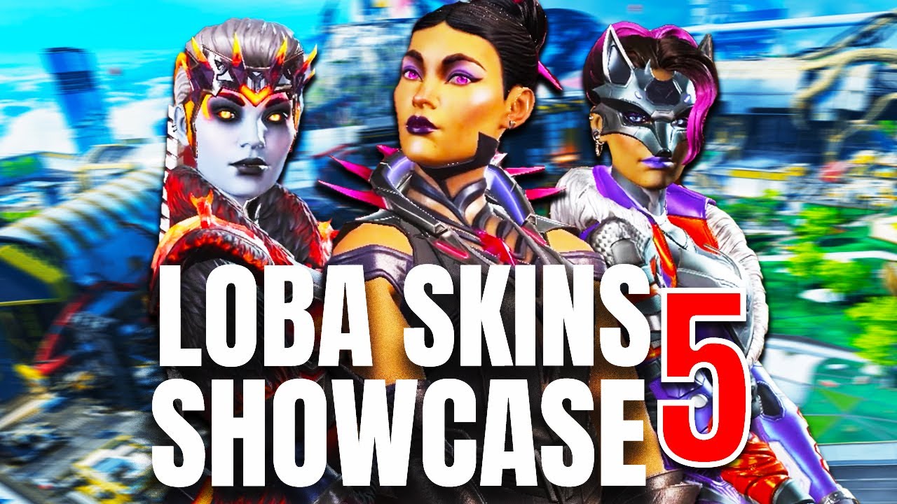 LOBA SKINS SHOWCASE 5 - Legendary Loba, Epic Skins + Banner Frames & Poses - (Apex Legends)