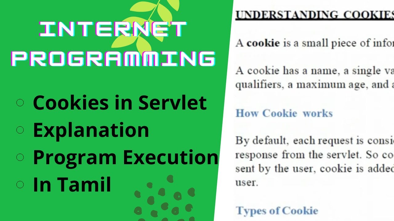 Servlet Cookies Execution|Cookies |Internet Programming|Anna University Syllabus|Servlet