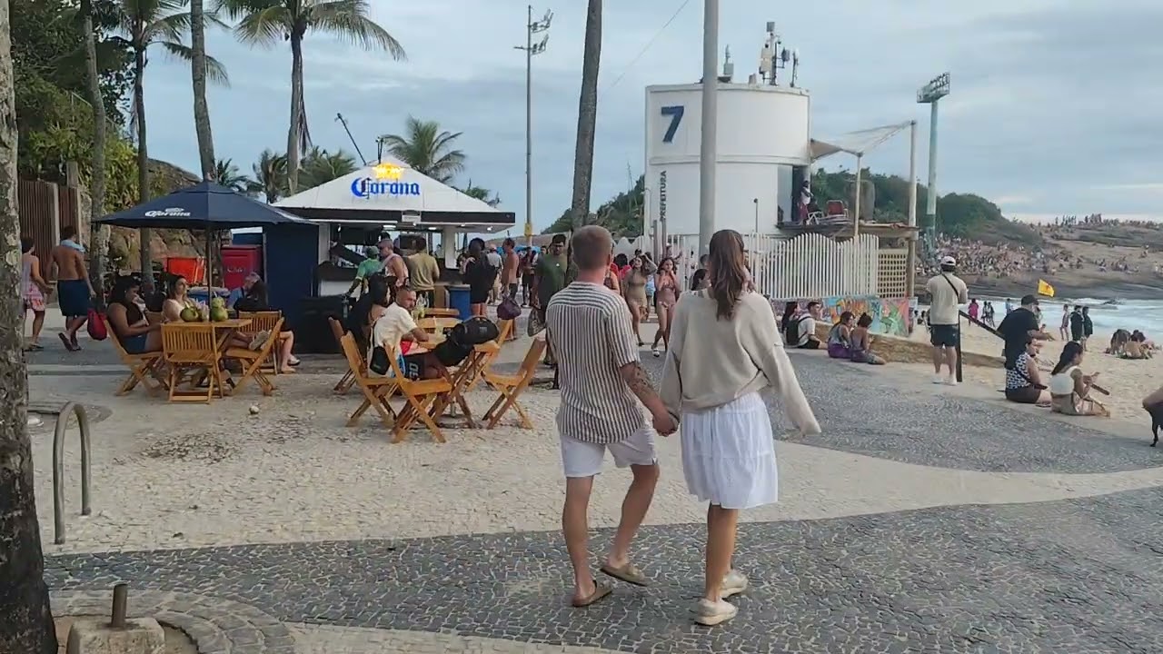 Pedra y atardecer en Ipanema. Que hermoso lugar