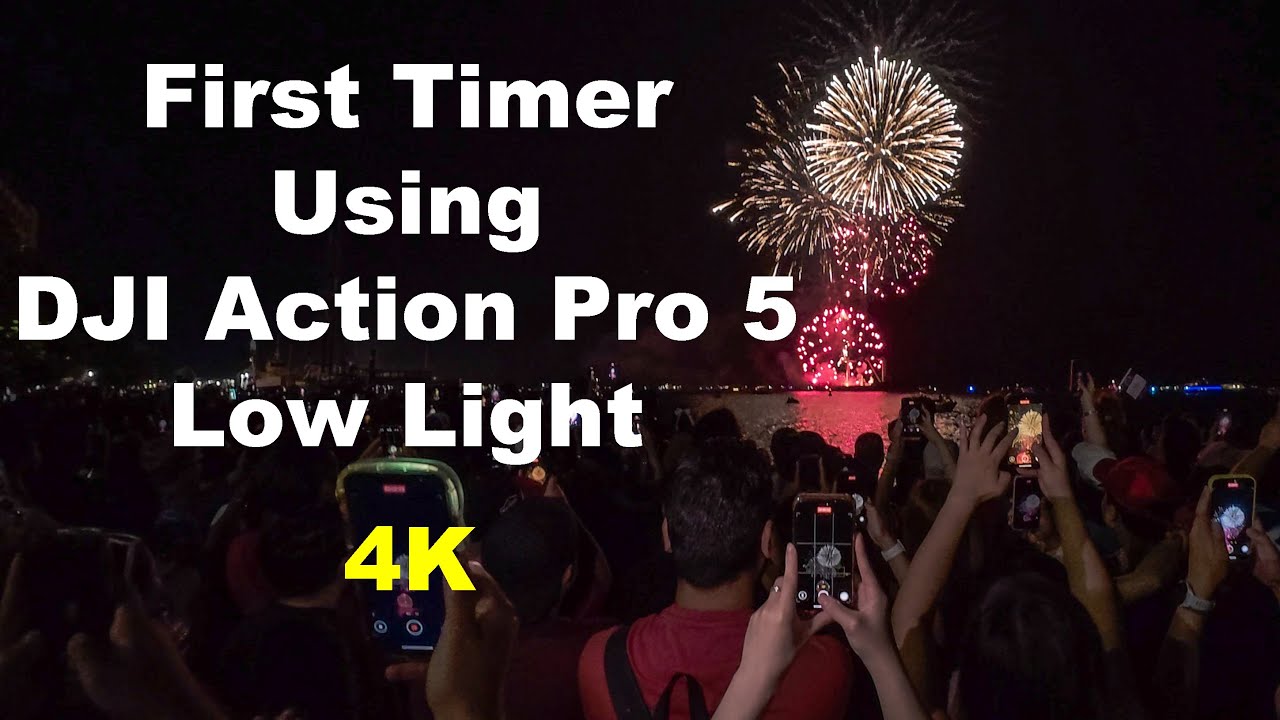 DJI Action 5 Pro Firework Test at Toronto Harbourfront - First-Time User Review