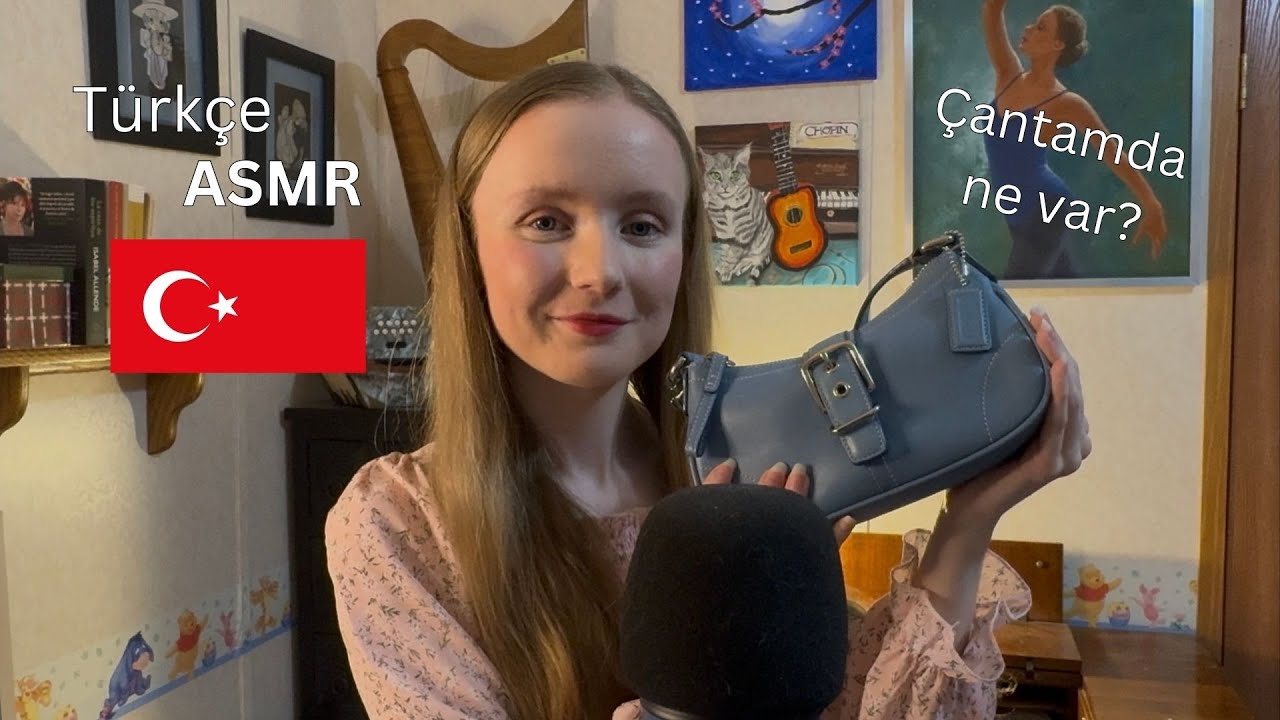 Türkçe ASMR | Kendimi tanıtıyorum ve Çantamda ne var?