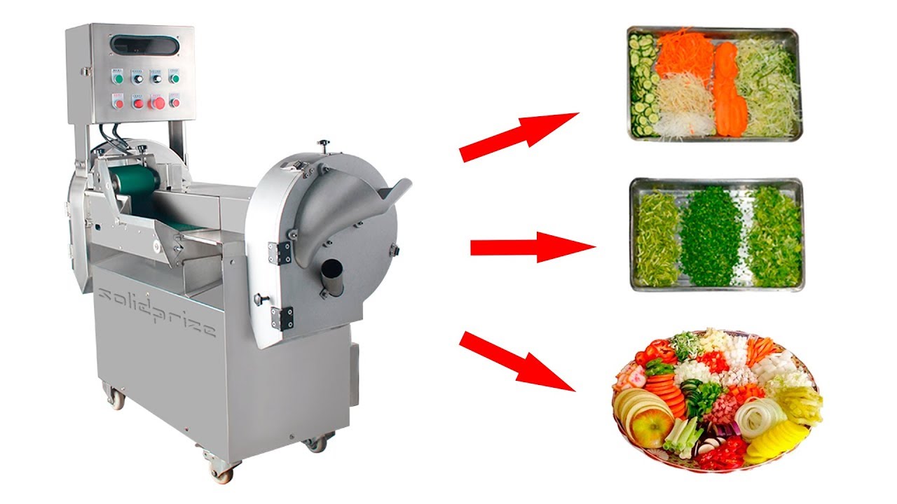 MAQUINA MULTIFUNCIONAL PARA CORTAR FATIAR E TRITURAR VEGETAIS E FRUTAS INDUSTRIAL