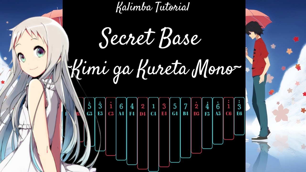 【EASY Kalimba Tutorial】 Secret Base ~Kimi ga Kureta Mono~ from 