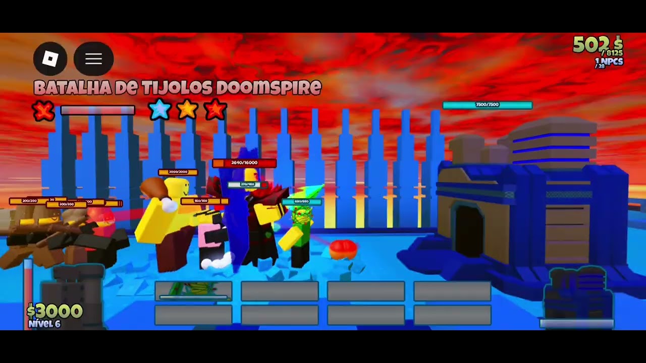 Destruindo com um slot o doombringer 3 estrelas