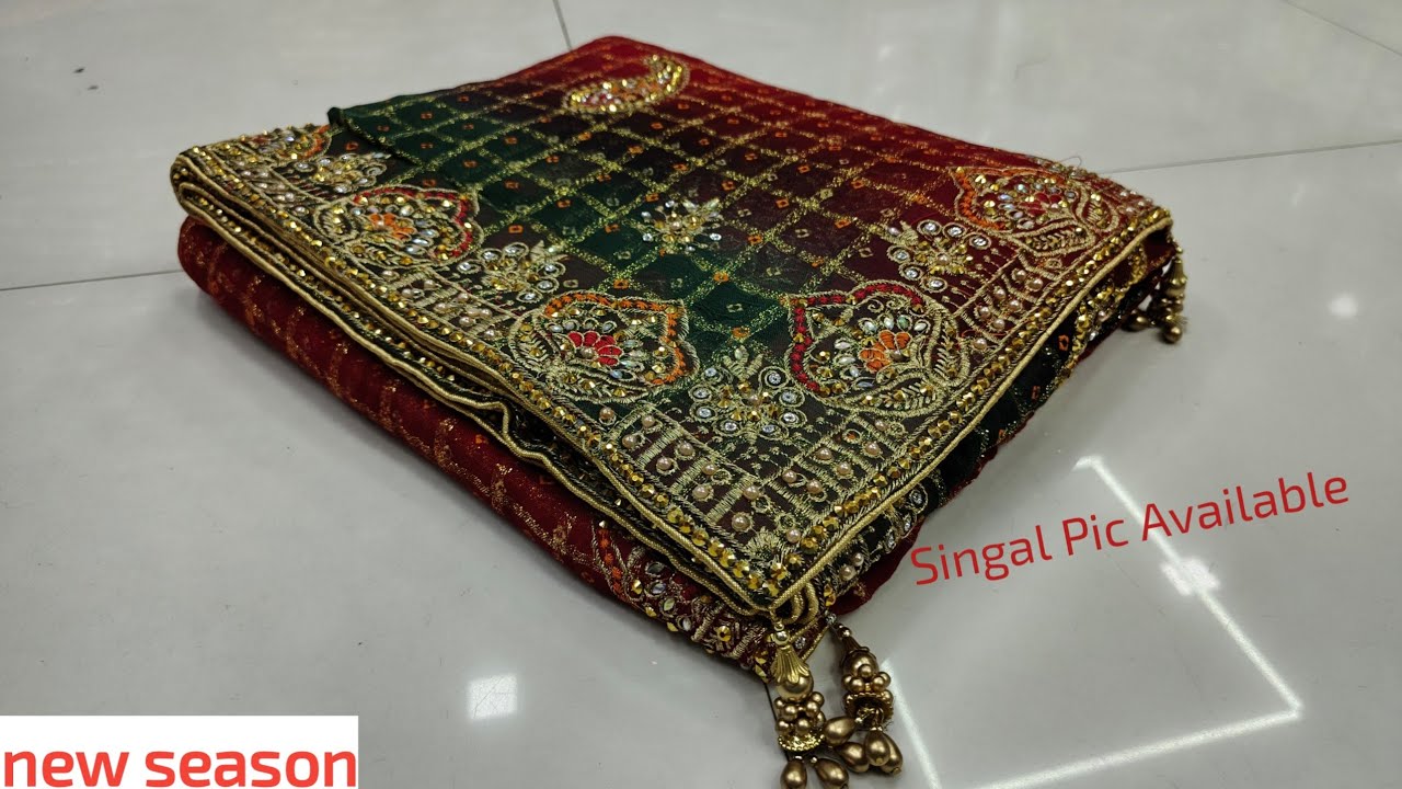 Bandhej Havy Saree | #bandhejsaree #newfancysarees #call 7567150863 #fancy #video #sareevlog ..