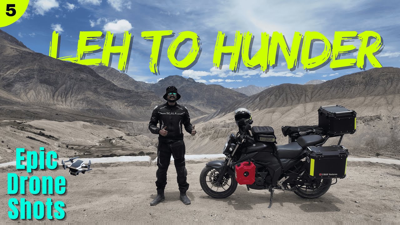 Leh to Hunder Bike Ride | Climbing Khardung La | Gujarat to Ladakh Adventure
