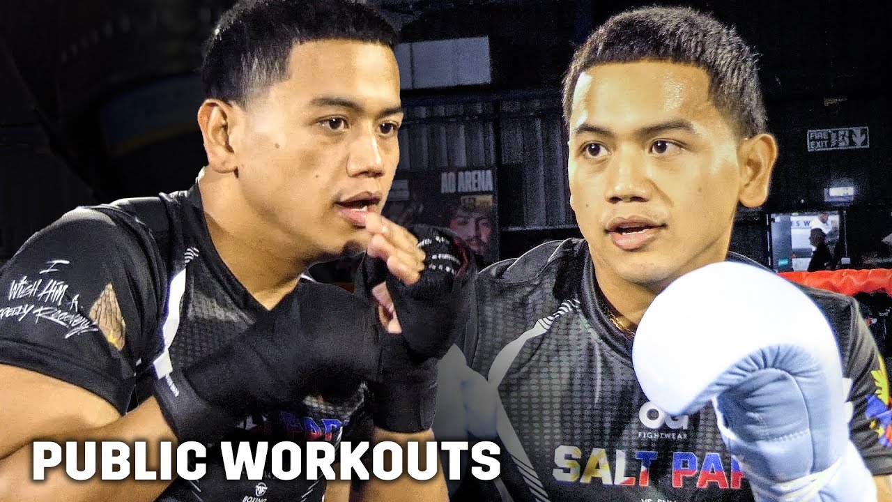 SALT PAPI IMMA CATCH A BODY!! • FULL OPEN WORKOUT vs. Slim | DAZN Boxing