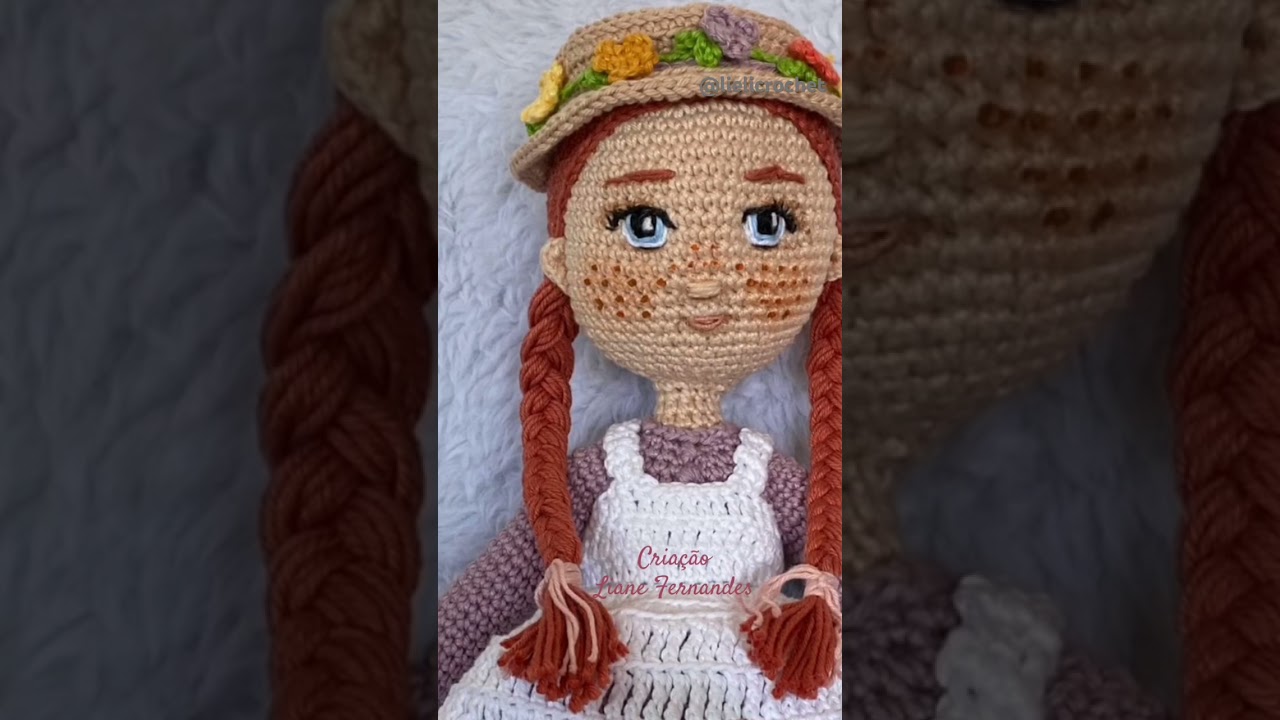 Boneca Anne de amigurumis #amigurumi #bonecadecroche #brinquedosinfantis