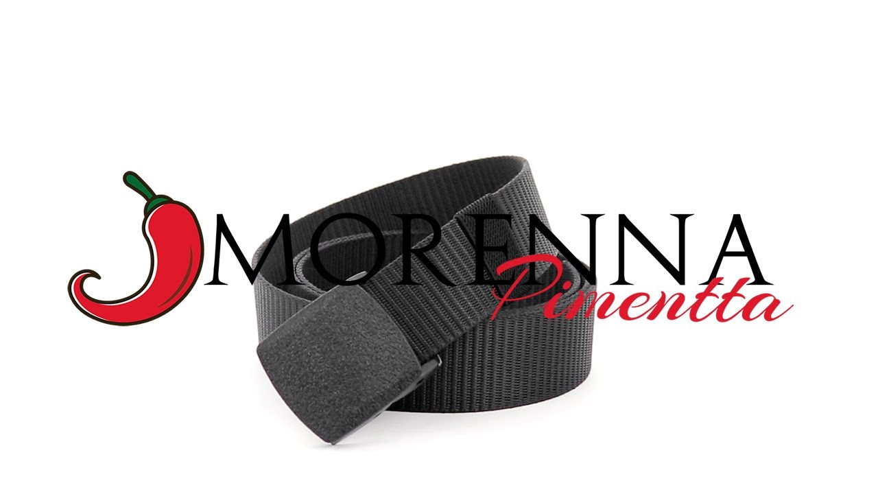 Cinto largo masculino em nylon com fivela de pl&aacute;stico - Morenna Pimentta Loja Online