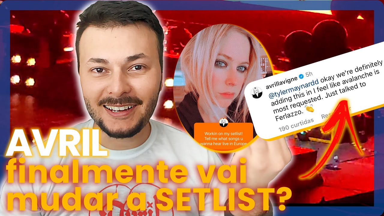 AVRIL ENFIM VAI MUDAR A SETLIST? O que podemos esperar da volta da Love Sux Tour | Canal Abbey Damn