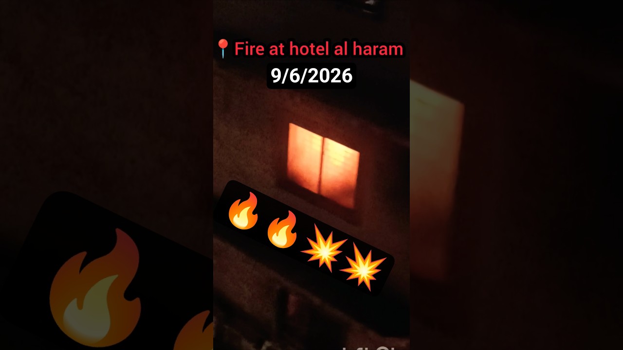 Fire at  al haram hotel | 9/6/2026 | #fire #news #trending #fire in bazar gali hotel alharam