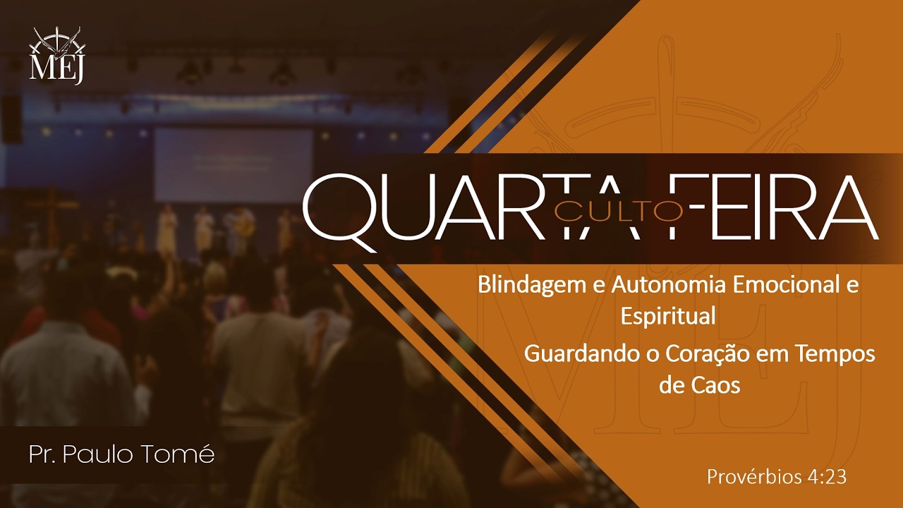 Blindagem e Autonomia Emocional e Espiritual: Guardando o Coração em Tempos de Caos - Pr. Paulo Tomé