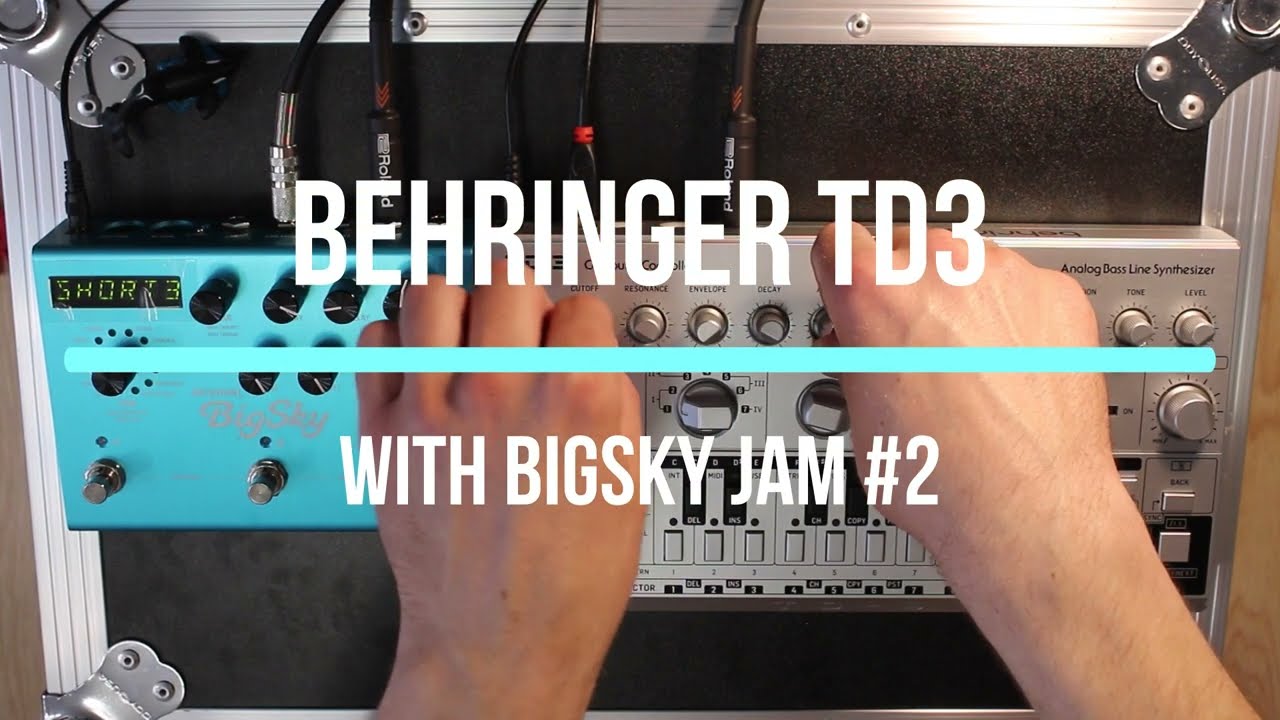 Behringer TD 3 with Strymon Big Sky Stereo Reverb: jam session #2.