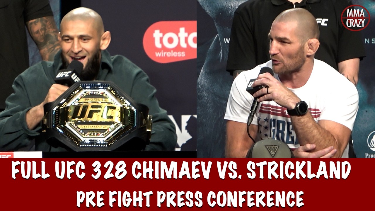 Full UFC 328 Pre Fight Press Conference: Khamzat Chimaev vs. Sean Strickland