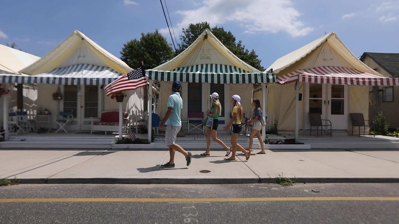 Ocean Grove’s tent city population a little lighter this season