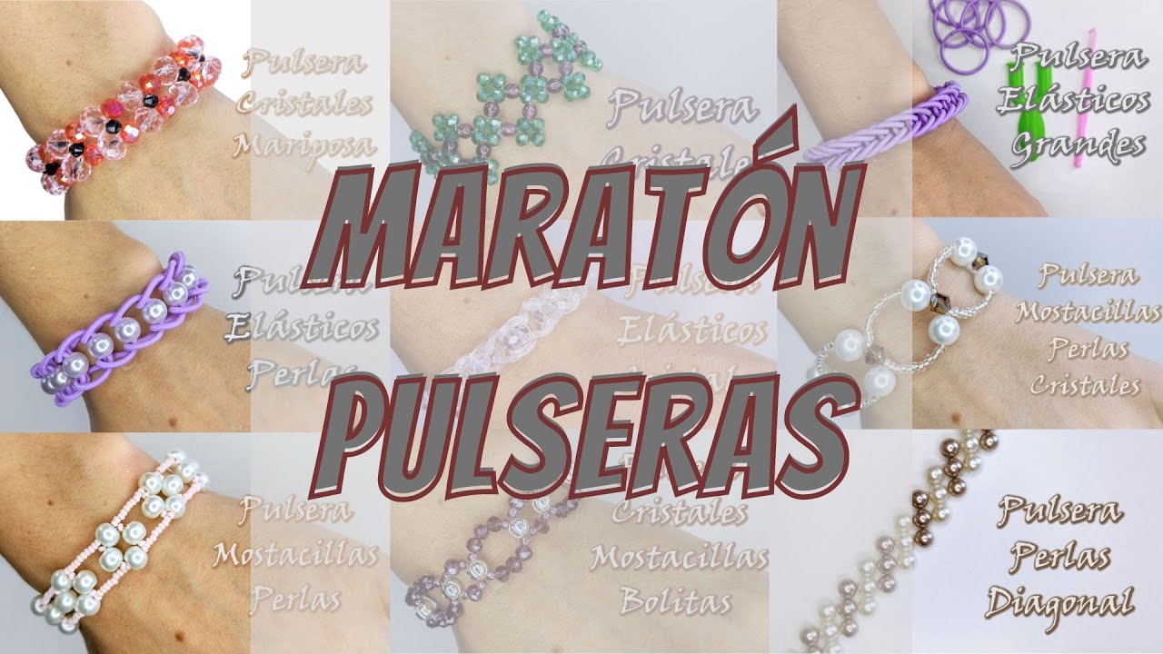 🤩PULSERAS BISUTERÍA🙋‍♀️ Maratón de videos antiguos del canal. Curso de bisutería