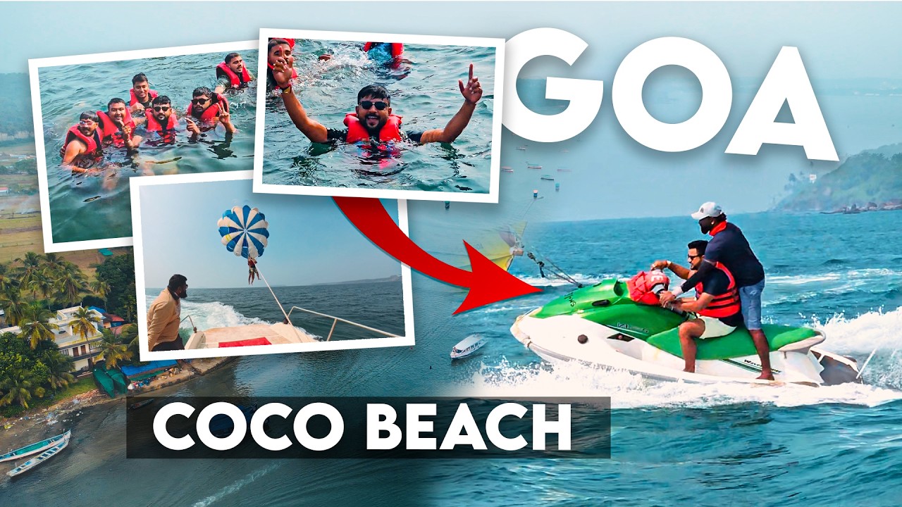 Thrilling Water Sports Activities 🏄‍♂️ at Coco Beach 🌊🚤  | Goa Day 4 | Goa Tour Ep-04