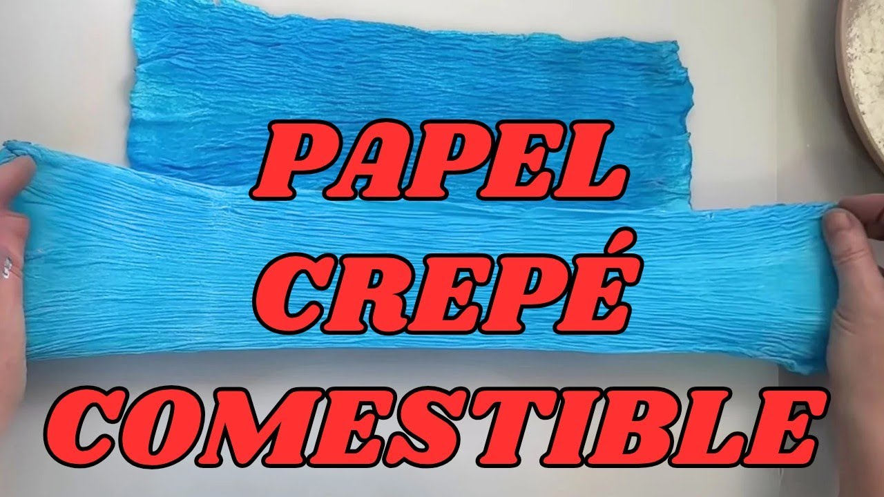 TENDENCIA viral COMO hacer PAPEL crepé COMESTIBLE paso a paso ✅