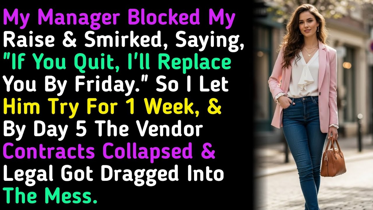 My Manager Blocked My Raise & Smirked, Saying, 