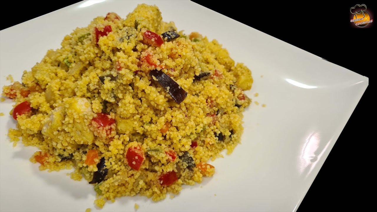 COUS COUS de VERDURAS y POLLO - Muy FACIL y Económico