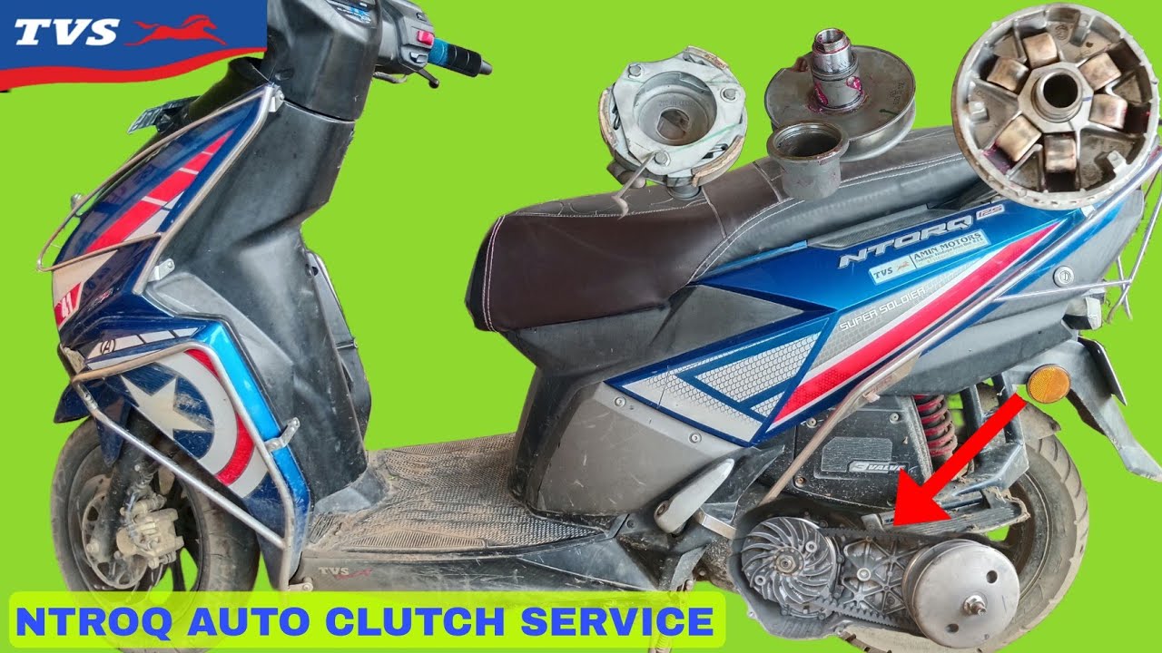 TVS NTORQ 125 BS6 Auto Clutch Service