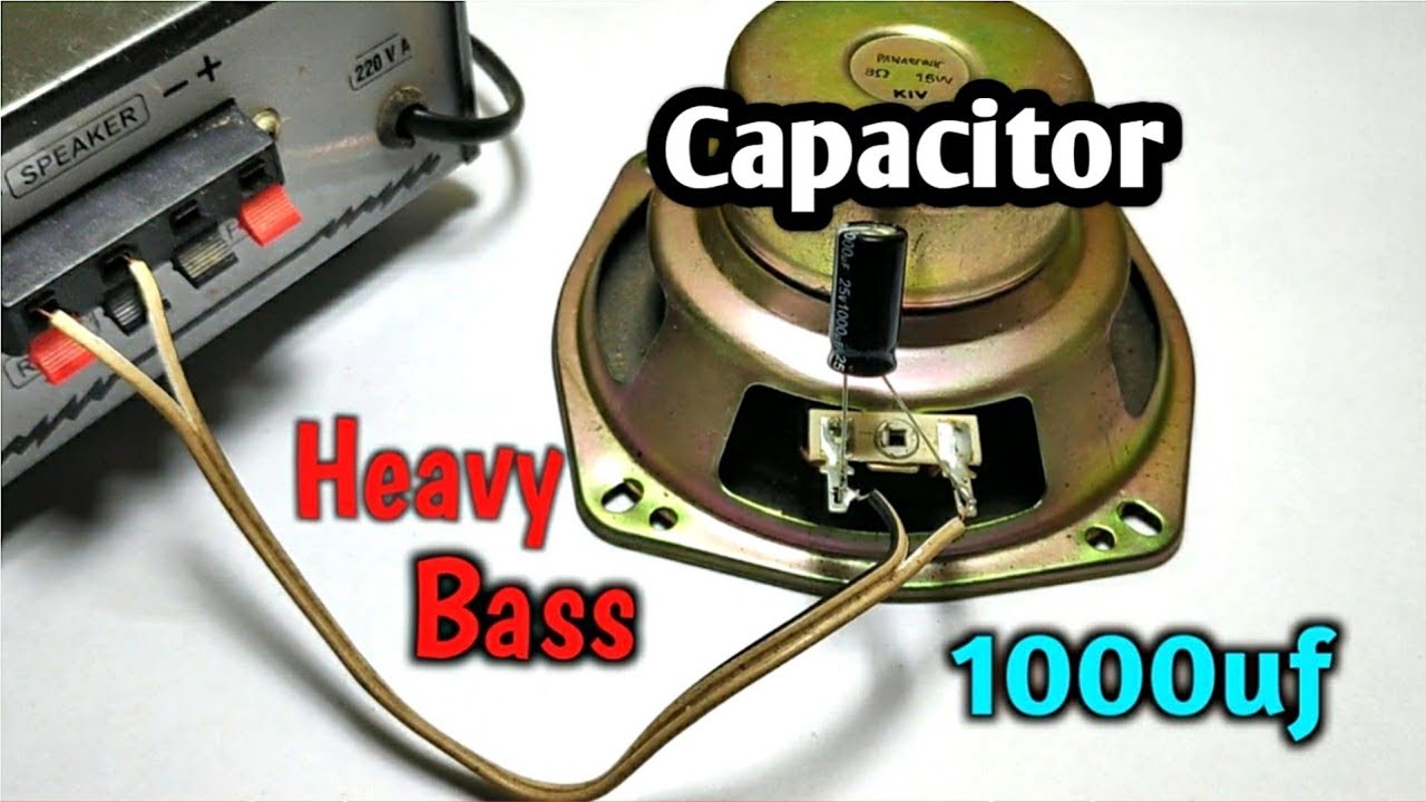 How to increase BASS using Capacitor 100uf | Bass booster circuit|@Electronicsproject99