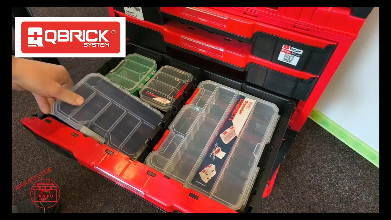 👉 Qbrick System ONE Drawer a oranizéry Qbrick Regular - přehledné uspořádání nářadí #ivpeko