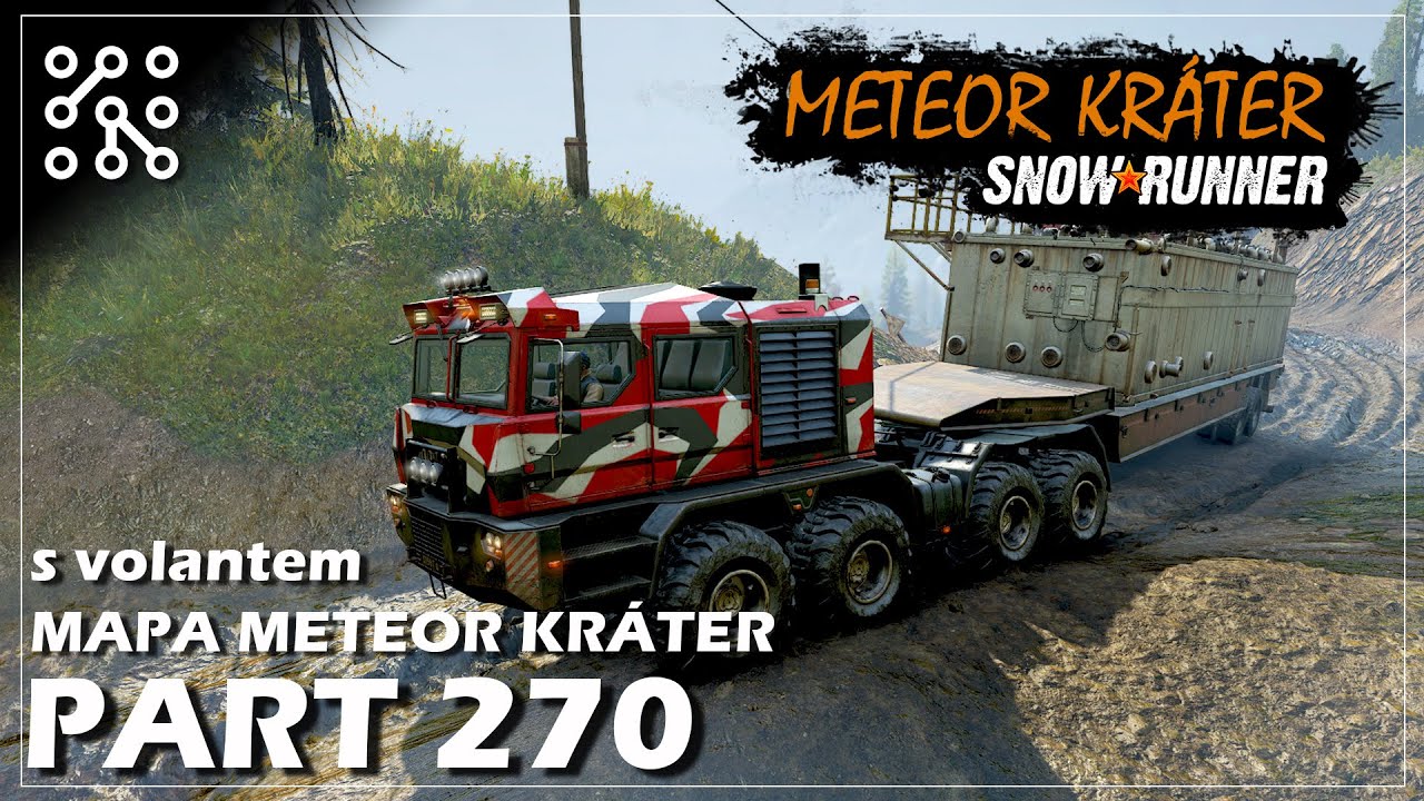 SNOWRUNNER CZ | Stavební návěs v kráteru - #270 | Lets play | Česky