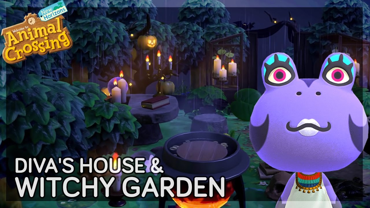 Witchy Garden 🔮 (speed build) // Swampcore Island // Animal Crossing