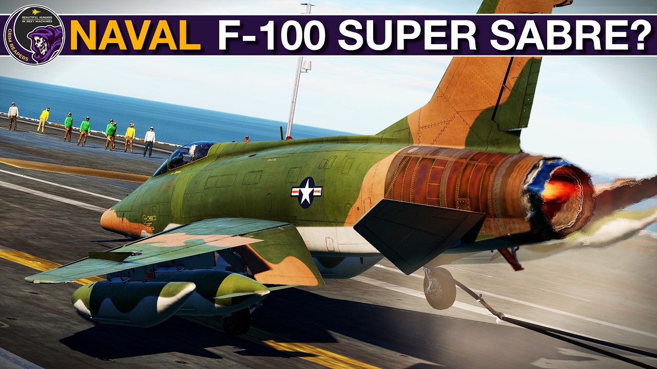 Может ли F-100 Super Sabre садиться на авианосцы? (И другие непалубные самолеты) | DCS