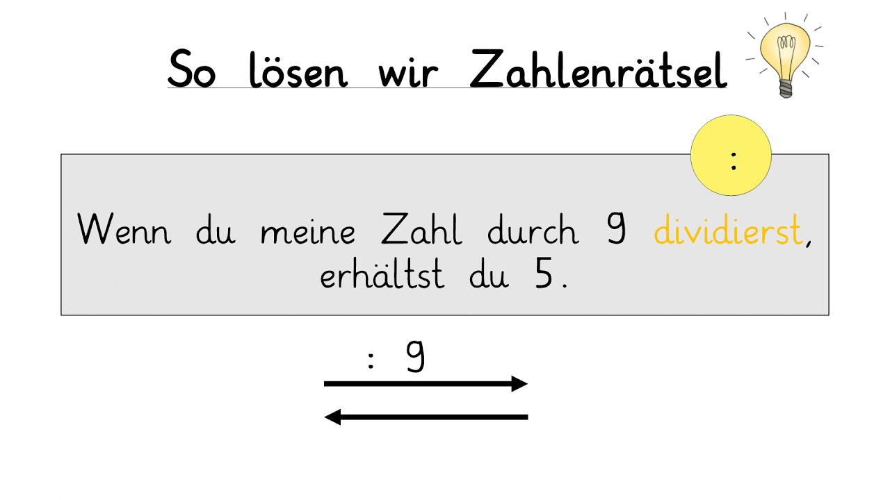 Erklärvideo: Zahlenrätsel - Wenn du Form