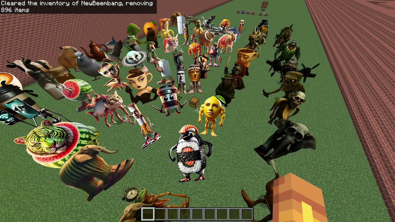 ALL Cursed Italian Nextbot Mods in One World in GMOD MAZE in Minecraft PE