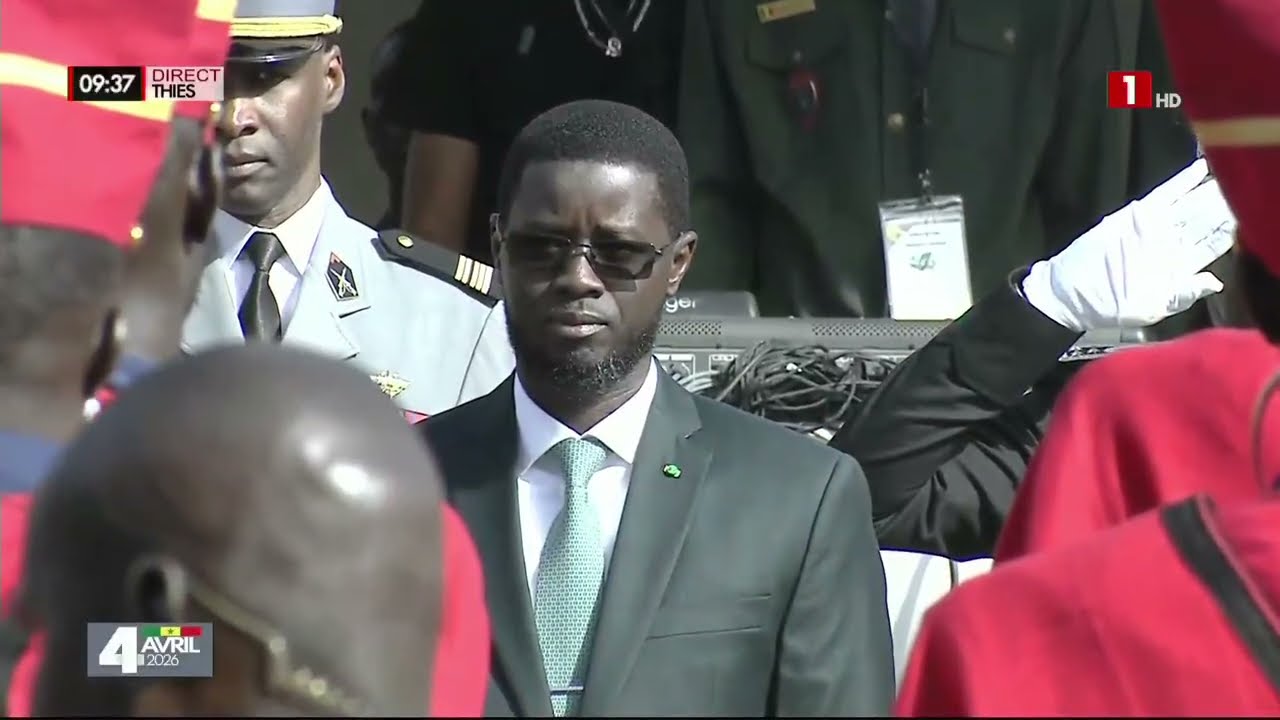 F&ecirc;te de l'ind&eacute;pendance &agrave; Thies : Arriv&eacute;e du pr&eacute;sident de la r&eacute;publique Bassirou Diomaye Diakhar Faye