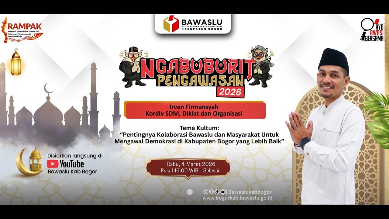 #ngabuburitpengawasan Bersama Bapak Irvan Firmansyah Koordinator Divisi SDMO BAWASLU KABUPATEN BOGOR