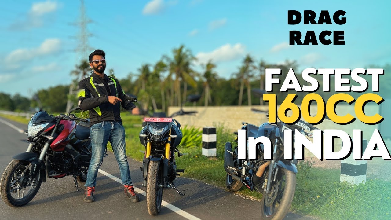 Fastest 160cc Motorcycle? Hero Xtreme 160R 4V vs TVS RTR 160 vs Bajaj Pulsar 160 NS | Who will WIN?