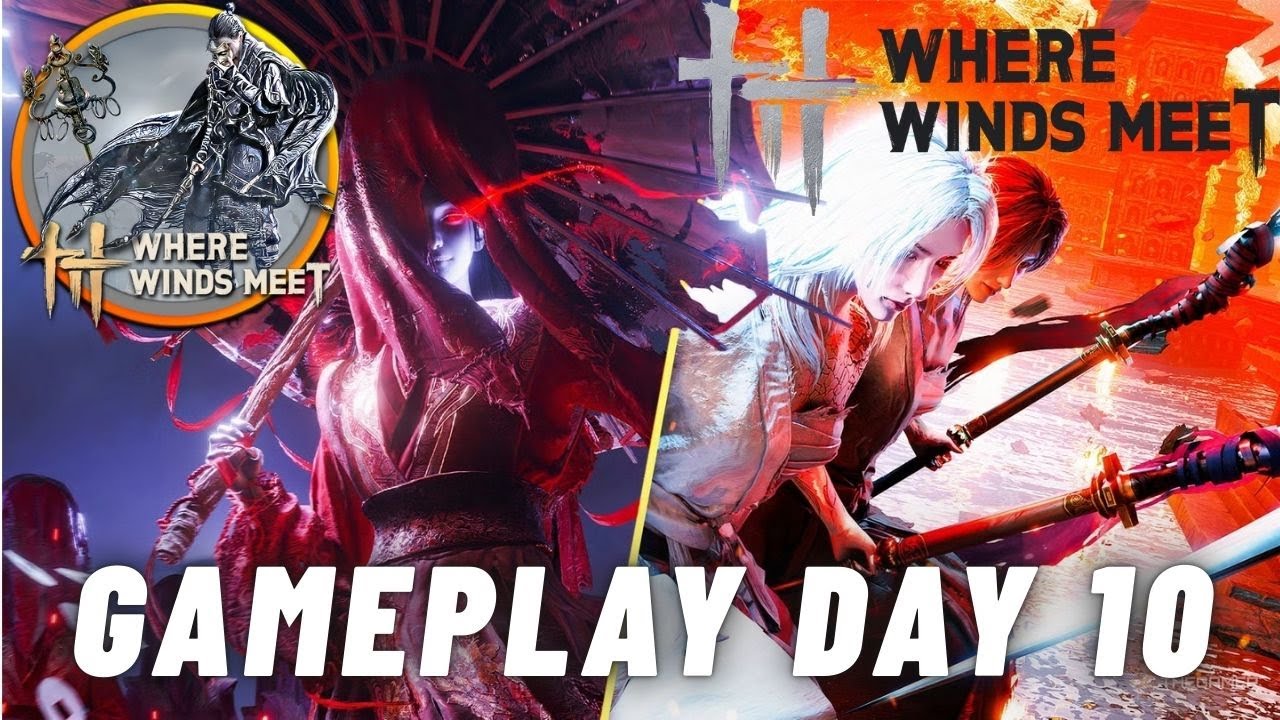Прохождение игры Where Winds Meet без комментариев. Открытый мир, скрытность и бои. День 10.