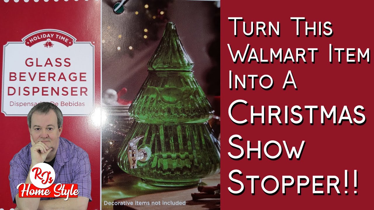 Convert This Walmart Beverage Dispenser Into The WOW Factor Of Your Holiday Decor!