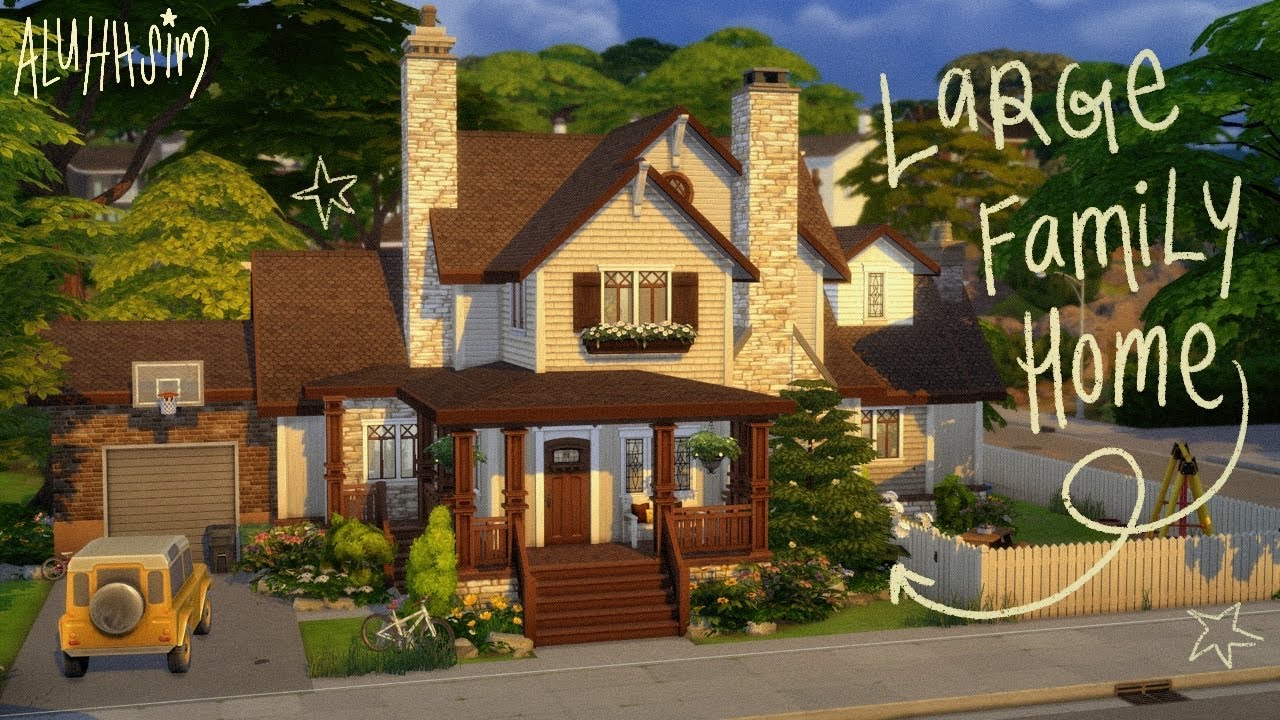 large generations family home & growing together🎣🧸🧃the sims 4: speed build with commentary