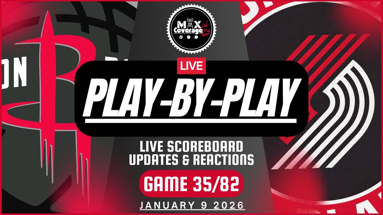 🔴LIVE - Houston Rockets vs Portland Trail Blazers - Play-By-Play & Reactions (1/9/26)