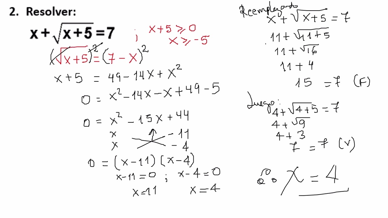 ECUACIONES CUADRÁTICAS   ejercicios extras 1   4