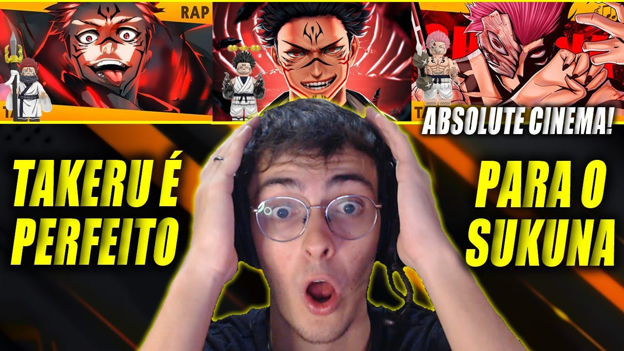 REACT 3 em 1 - TAKERU - SUKUNA - O Rei das Maldições, Maléfico e Malevolente (JUJUTSU KAISEN)