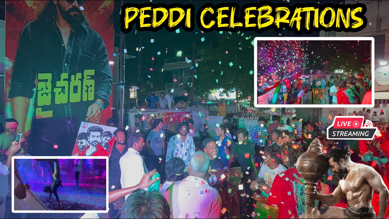 Peddi movie release celebrations || Peddi celebrations || Ram Charan || Busy world