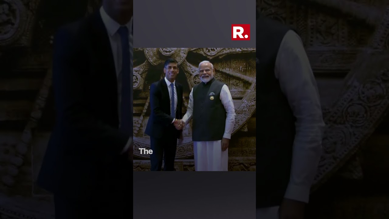G20 Summit: UK PM Rishi Sunak Arrives At Bharat Mandapam, PM Modi receives his British counterpart
