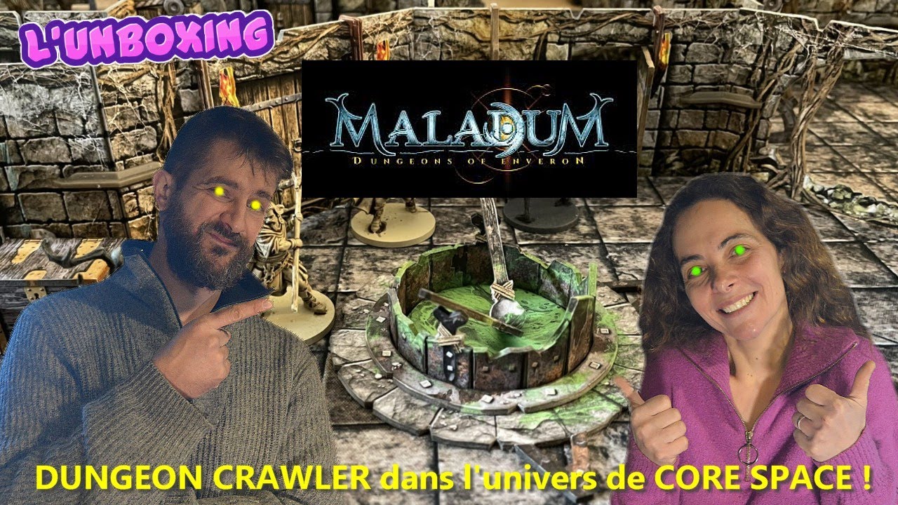 Maladum Dungeons of Enveron de Battle Systems ! Unboxing premiers avis sur le matos / jeu / univers